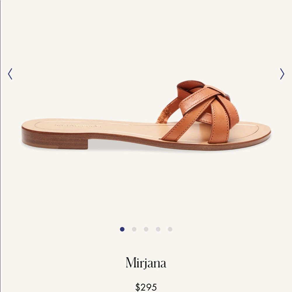 Sarah Flint Mirijana brown leather bow sandals